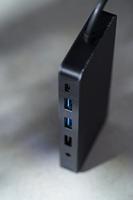 Rapoo USB-C Multiport Adapter, 12-in-1, grijs Desktop accessoire Zwart - thumbnail