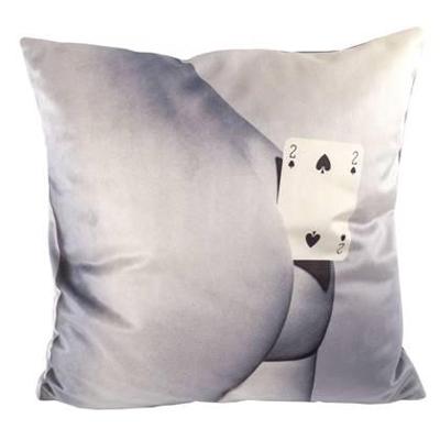 Seletti Toiletpaper kussen 50x50 Two of Spade Seletti Toiletpaper kussen 50x50 Two of Spade