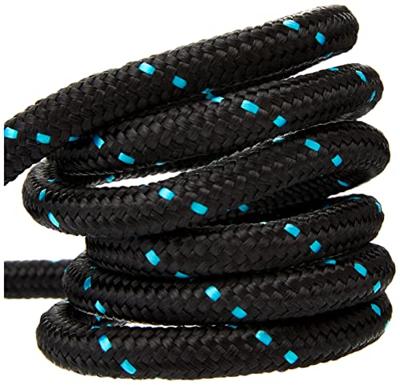 Rosewood hondenriem touw zwart / blauw