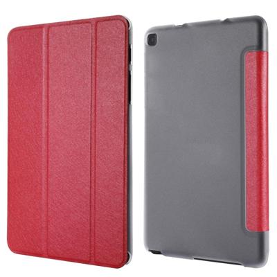 Zijde textuur horizontale Flip lederen draagtas met drie-opvouwbare houder voor Galaxy tab P200 (rood) Zijde textuur horizontale Flip lederen draagtas met drie-opvouwbare houder voor Galaxy tab P200 (rood)