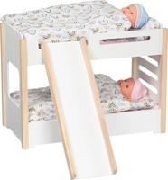 Goki houten poppenstapelbed met glijbaan - thumbnail