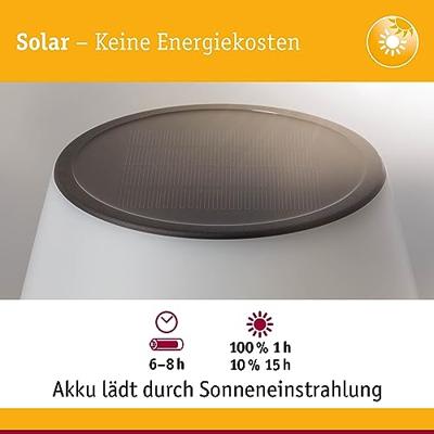 Paulmann 94309 4000870943090 Tafellamp op zonne-energie 0.8 W Warmwit RVS Paulmann 94309 4000870943090 Tafellamp op zonne-energie 0.8 W Warmwit RVS