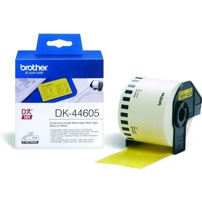 Brother DK-44605 Rol met etiketten 62 mm x 30.48 m Papier Geel 1 stuk(s) Weer verwijderbaar DK44605 Universele etiketten Brother DK-44605 Rol met etiketten 62 mm x 30.48 m Papier Geel 1 stuk(s) Weer verwijderbaar DK44605 Universele etiketten
