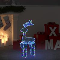 vidaXL Kerstversiering rendier met mesh 306 LED's 60x24x89 cm - thumbnail