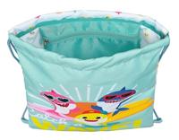 Rugtas met Koordjes Baby Shark Surfing Blauw Wit 26 x 34 x 1 cm - thumbnail