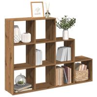 Kamerscherm / boekenkast 137,5x29x103,5 cm hout artisanaal eik - thumbnail