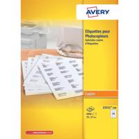 Avery 23521-200 kopieeretiketten ft 70 x 37 mm (b x h), 4800 etiketten, wit - thumbnail