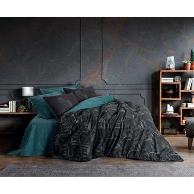 Beddengoedset - 1 dekbedovertrek 220 x 240 cm + 2 kussenslopen 60 x 60 cm - 100% katoen - Blauw