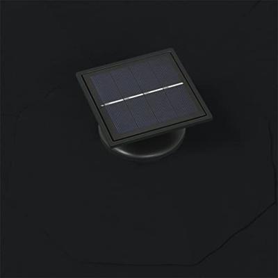 VidaXL Wandparasol met led's 300 cm zwart