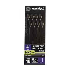 Fox Matrix MXC-4 Barbless X-Strong Bait Band Rigs 45cm 8st. Size 16 - 0,18 mm
