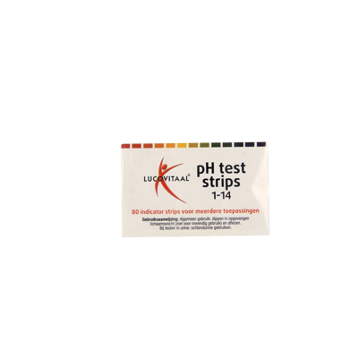 Lucovitaal Zuurbase PH test strips 80 Stuks Lucovitaal Zuurbase PH test strips 80 Stuks