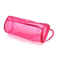 Mesh tas DIY hand weven tools garen opslag breien tas organisator holle garen tas (Big Rose Red) - thumbnail