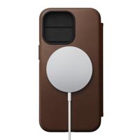 Nomad Modern Horween lederen folio iPhone 13 Pro - Brown - thumbnail