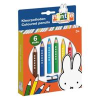 Nijntje Kleurpotloden 6 Stuks + Puntenslijper - thumbnail
