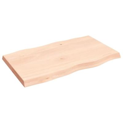 Bureaublad 100x60x6 cm onbehandeld massief eikenhout Bureaublad 100x60x6 cm onbehandeld massief eikenhout