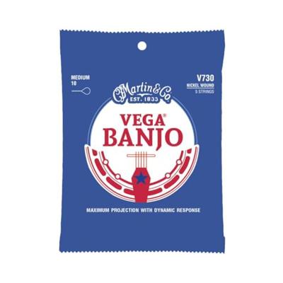 Martin Strings V730 Vega Banjo nickel wound 5-string medium Martin Strings V730 Vega Banjo nickel wound 5-string medium