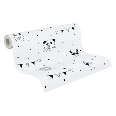 AS Creation Little Love zwart behang | 381382