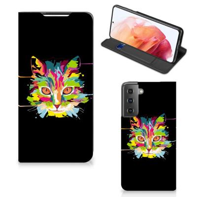 Samsung Galaxy S21 Magnet Case Cat Color Samsung Galaxy S21 Magnet Case Cat Color