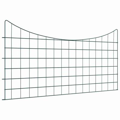 Vijverhekken Set 5 pcs Groen 100 x 50 cm Staal