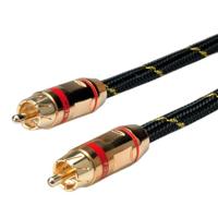 ROLINE GOLD tulp aansluitkabel simplex M/M, rood, 2,5 m - thumbnail