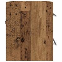 Wastafelmeubel 60x38,5x48 cm spaanplaat oud hout - thumbnail