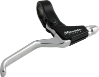 Miranda Remgreepset 3-vinger zwart/mat-zilver - thumbnail