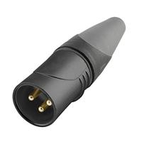 Hicon HI-X3CM-HD-B XLR-connector Koppeling, recht Aantal polen: 3 Zwart 1 stuk(s) - thumbnail