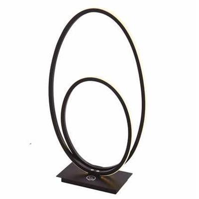 Freelight Tafellamp Ophelia zwart ovaal