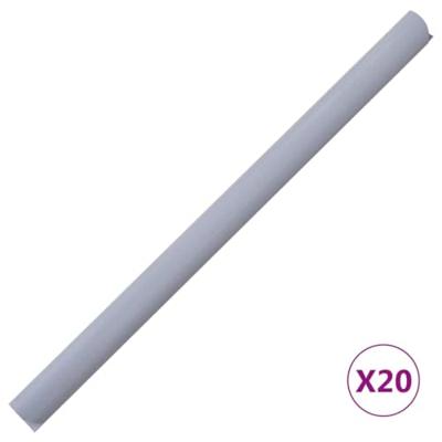 VidaXL Tuinscherm 35x0,19 m pvc mat lichtgrijs