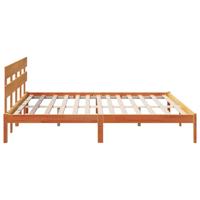 Bedframe met hoofdeinde Bruin 180 x 200 cm Massief grenenhout - thumbnail