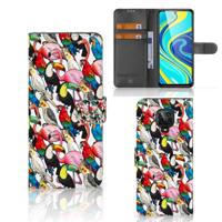 Xiaomi Redmi Note 9 Pro | Note 9S | Telefoonhoesje | Met pasjeshouder | Birds - thumbnail