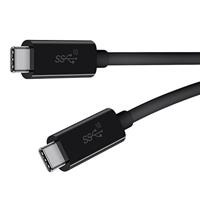 Belkin 1 m 3.1 USB-C mannelijke naar USB-C mannelijke kabel (10 Gbps, 4k, 100 W/5 A PD, USB-IF gecertificeerd, compatibel met MacBook, MacBook Pro) - zwart - thumbnail