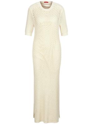 Tricotjurk korte mouwen Van Laura Biagiotti Roma wit Tricotjurk korte mouwen Van Laura Biagiotti Roma wit