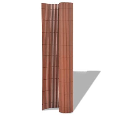 VidaXL Tuinafscheiding dubbelzijdig 90x500 cm pvc bruin VidaXL Tuinafscheiding dubbelzijdig 90x500 cm pvc bruin