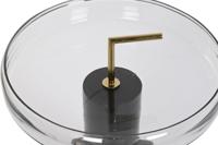 Bijzettafel DKD Home Decor Kristal Zwart Transparant Ijzer 41 x 41 x 57 cm - thumbnail