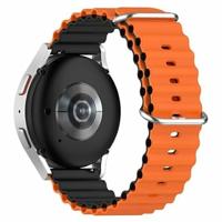 Ocean Style bandje - Oranje / zwart - Xiaomi Redmi Watch 5 Active / Redmi Watch 5 Lite - thumbnail
