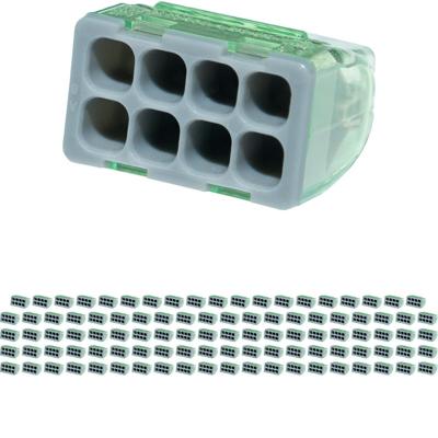 8-polige Lasklem Grijs - 0.2-2.5 mm² - 100 stuks