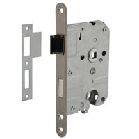 Intersteel cilinder dag en nachtslot 55mm met RVS voorplaat 20x175 mm - thumbnail