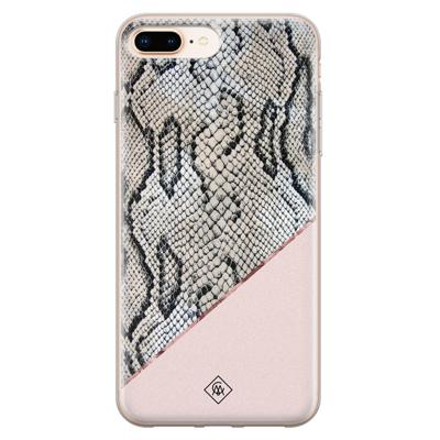 iPhone 8 Plus/7 Plus siliconen hoesje - Snake print iPhone 8 Plus/7 Plus siliconen hoesje - Snake print