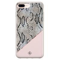 iPhone 8 Plus/7 Plus siliconen hoesje - Snake print - thumbnail