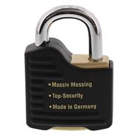 Burg Wächter Gamma 700 55 SB Hangslot Verschillend sluitend Messing, Zwart Hangslot voor profielcilinder - thumbnail