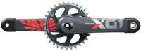 Sram crankstel "x01 eagle" crankset x01 eagle 32t 175mm oxy red - thumbnail