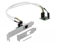 DeLOCK Mini PCle I/O PCle half size 1x Gigabit Lan netwerkadapter - thumbnail