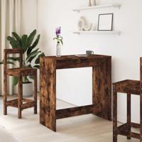 Bartafel 102x50x103,5 cm bewerkt hout gerookt eikenkleur - thumbnail