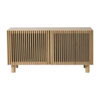 Dressoir Japandi met 2 deuren - bruin - 50x98.5x33 cm - thumbnail