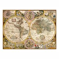 Clementoni puzzel antieke wereldkaart, 3000st. - thumbnail
