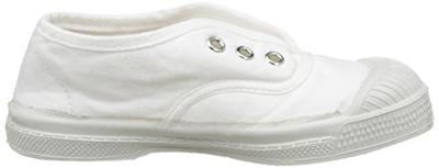 Katoenen tennisschoenen voor kinderen met vetersluiting Elly BENSIMON® wit