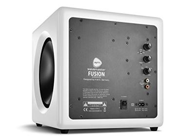 Wavemaster 66401 Fusion - Actieve subwoofer (125 watt) met ingebouwde klasse D-versterker, universeel inzetbaar - geoptimaliseerd voor 2.0 luidsprekersystemen Soft White
