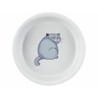 Trixie voerbak / waterbak boze kat grijs - thumbnail