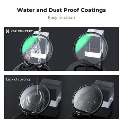 K&F Concept magnetische 1/4 black mist filter Nano X 52mm met waterafstotende coating